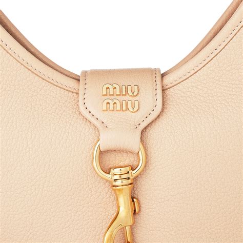 miu miu madras leather hobo bag|Madras leather hobo bag Black .